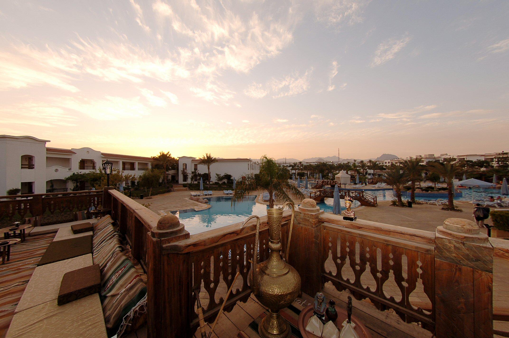 Hotel Jaz Sharm Dreams Exteriér fotografie Sunset at the resort